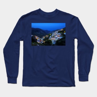 Koronos village, Naxos island Long Sleeve T-Shirt